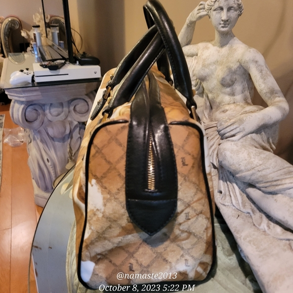 L.A.M.B. by Gwen Stefani Stencil  Satchel Luxury Designer Handbag NWOT #578 - Picture 16 of 16